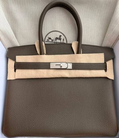 Hermès Birkin 30 – Vert Loden Togo Leather with Palladium Hardware