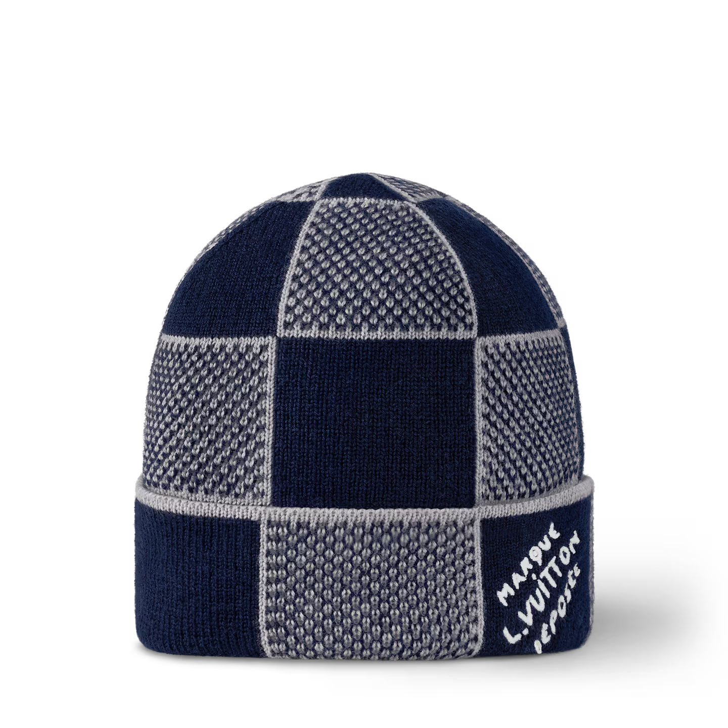 Louis Vuitton Damier Heritage Beanie Navy Blue