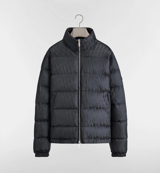 Dior Oblique Down Jacket Black Technical Jacquard