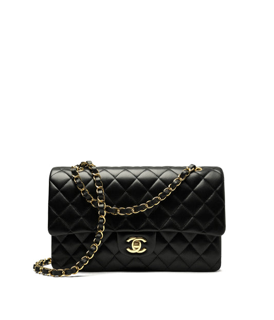 Chanel Classic 11.12 Handbag Lambskin Black
