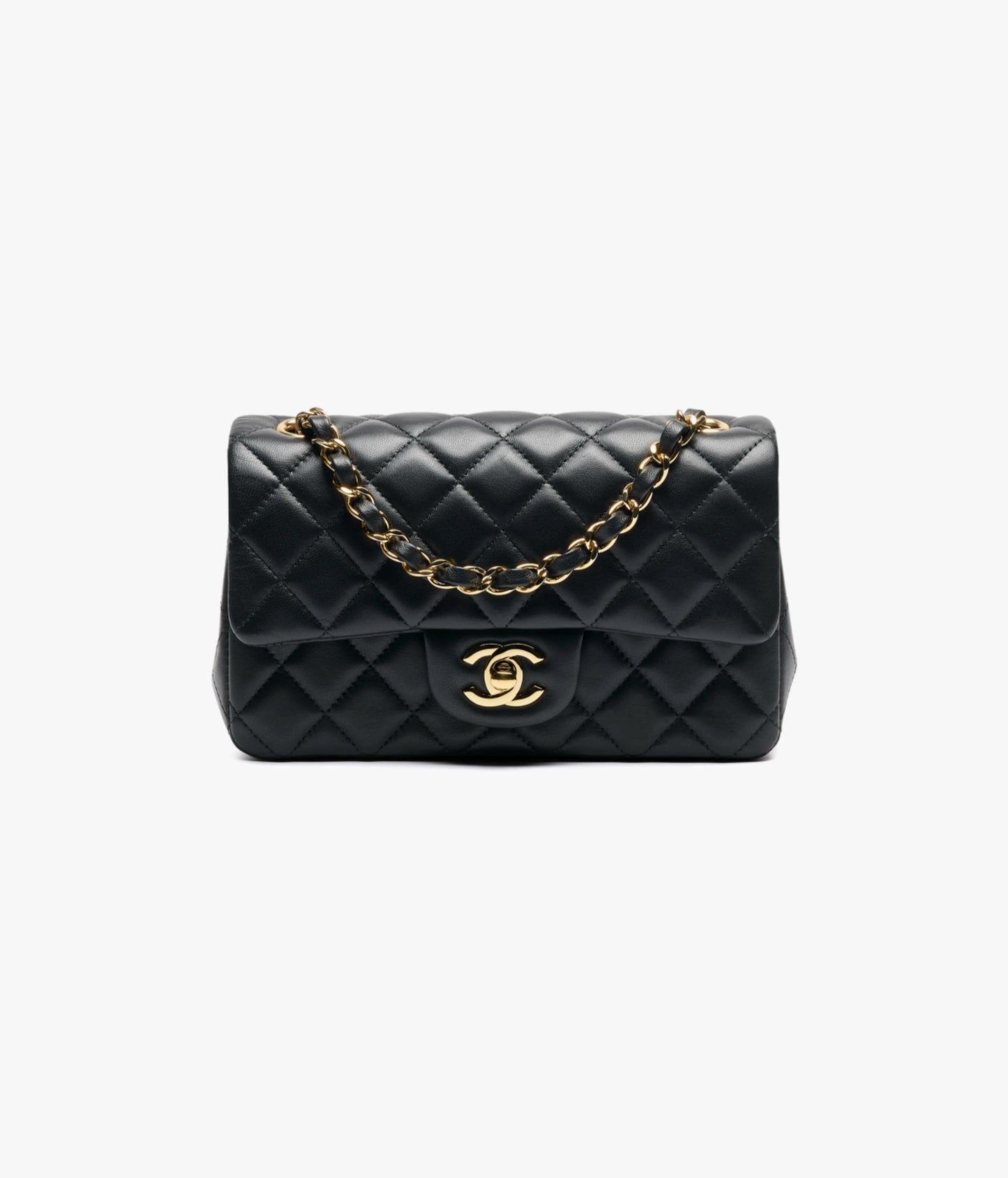 Chanel Mini Classic Handbag Lambskin Black