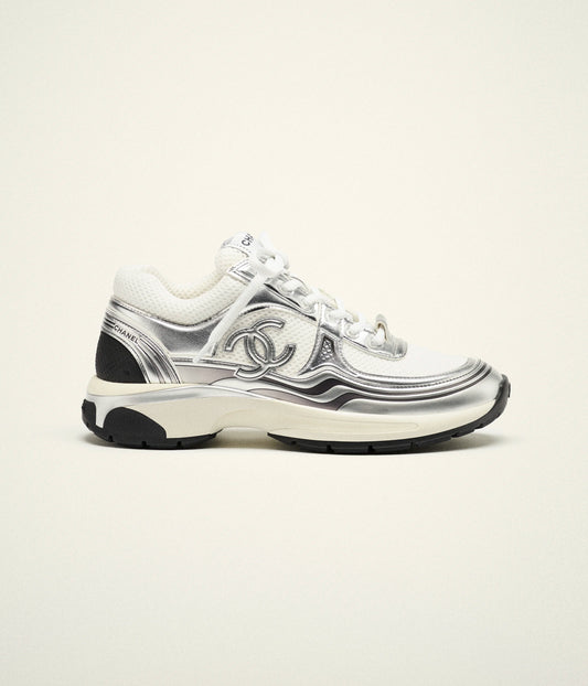 Chanel Runners White & Silver