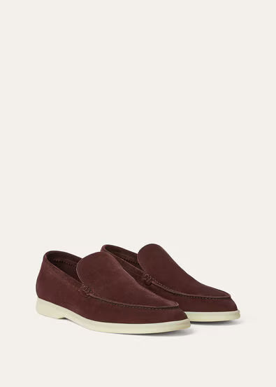 Loro Piana Summer Walk Loafer Very Dark Maroon